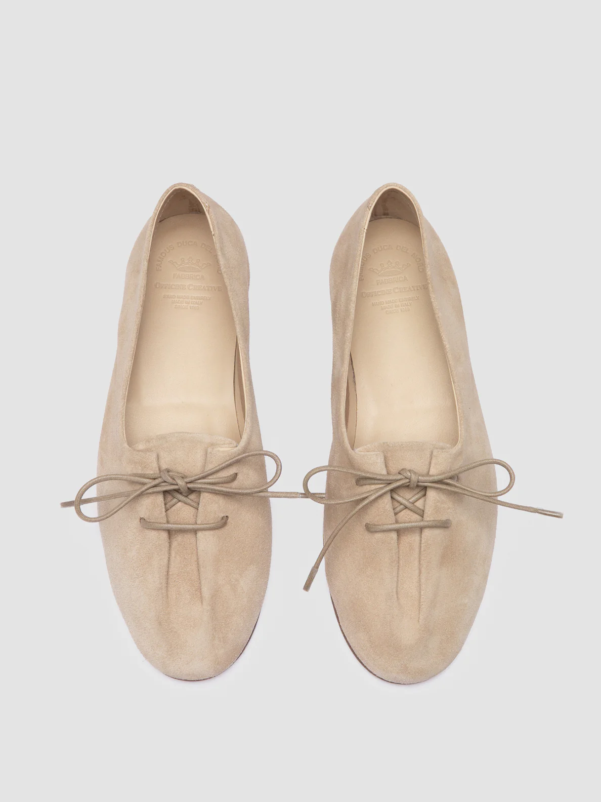 OLIVER 102 - Ballerine in Pelle Scamosciata Beige - immagine 3