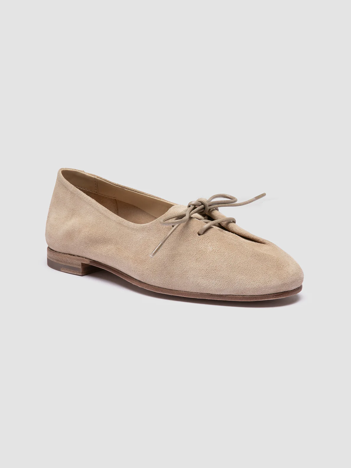 OLIVER 102 - Ballerine in Pelle Scamosciata Beige - immagine 4