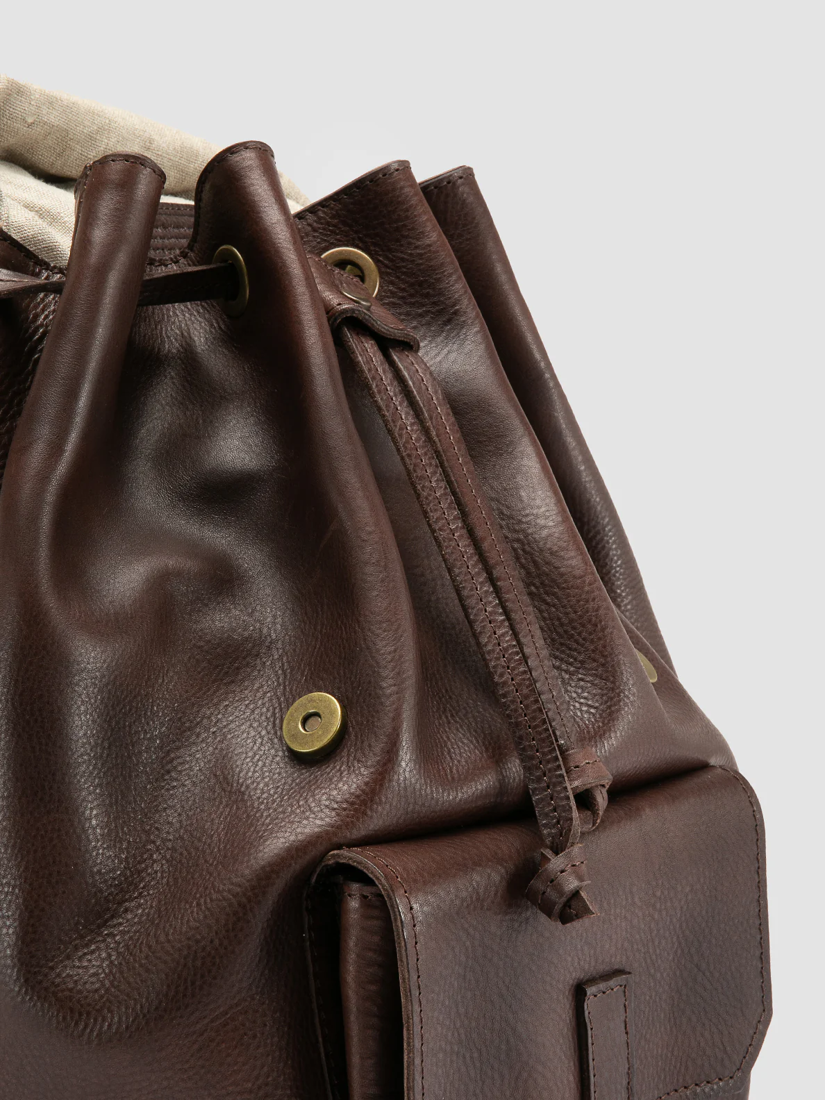 RARE 047 - Zaino in Pelle Marrone - immagine 3