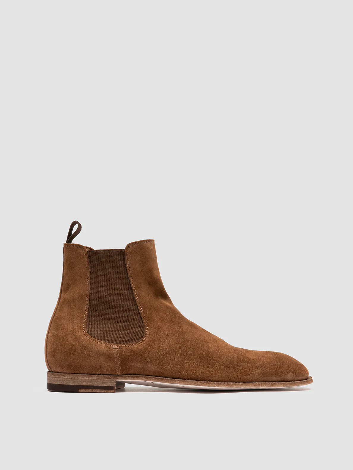 SOLITUDE 004 - Stivaletti Chelsea in Pelle Scamosciata Marrone - immagine 2