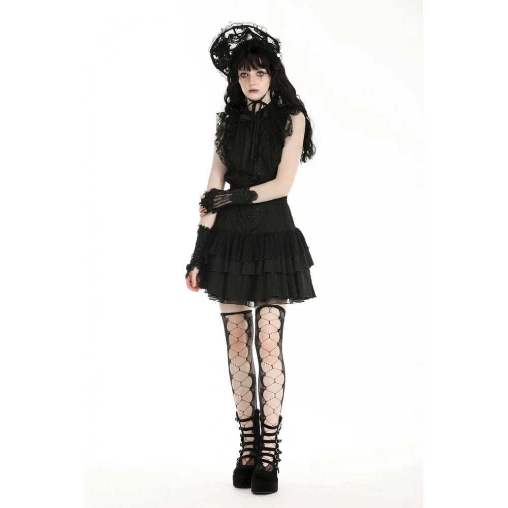 Abito da homecoming con volant e colletto gotico cheongsam da donna - immagine 8