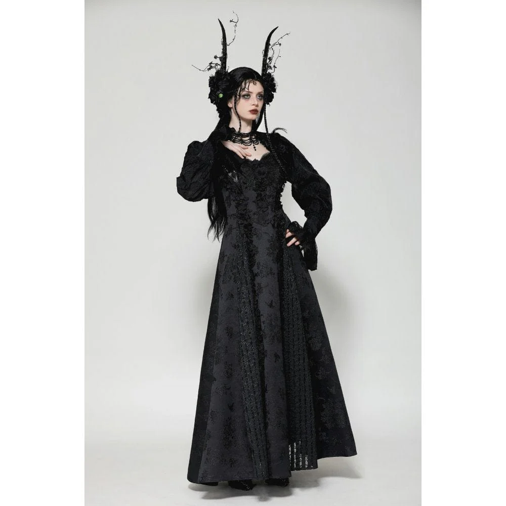 Mantella da donna con maniche a palloncino in pizzo gotico - immagine 7