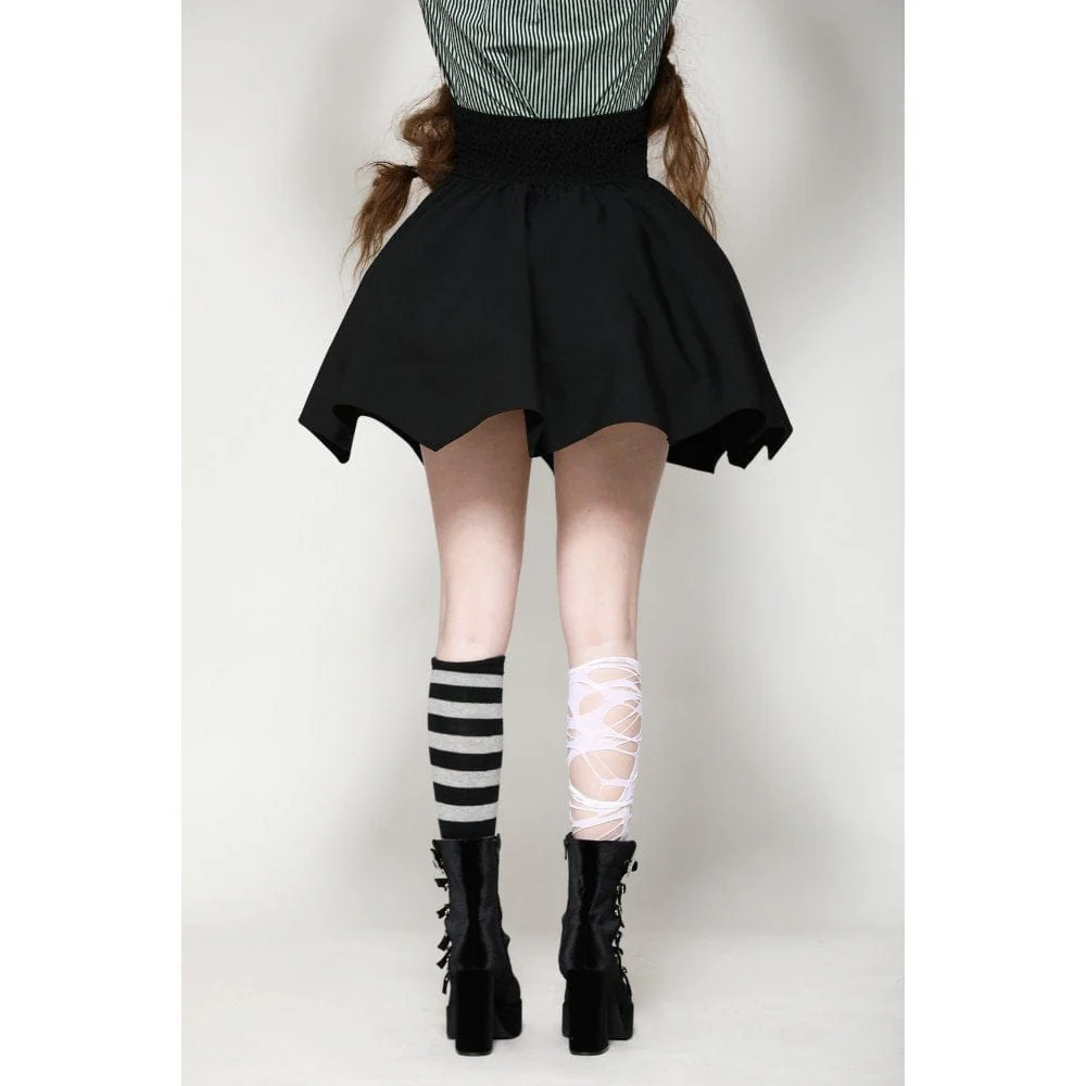 Gonna corta a vita alta con ali di pipistrello in stile Gothic Lolita da donna - immagine 5