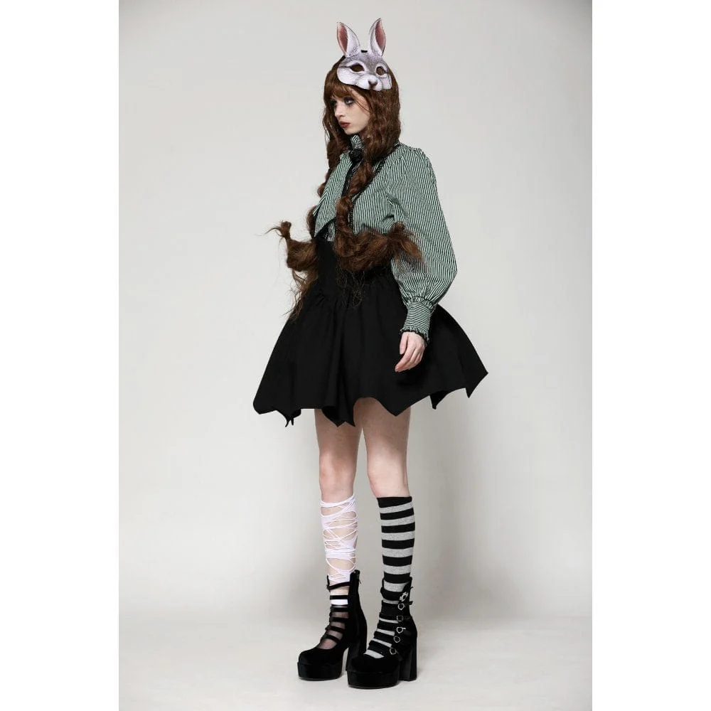 Gonna corta a vita alta con ali di pipistrello in stile Gothic Lolita da donna - immagine 8