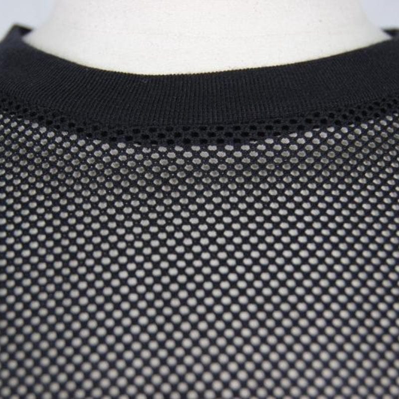 T-Shirt punk da uomo a manica corta in rete - immagine 8