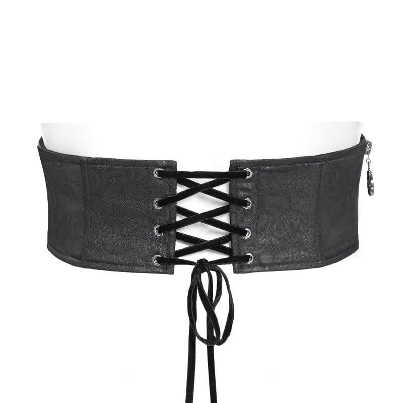 Cintura a croce con ricamo a forma di pipistrello gotico da uomo - immagine 9