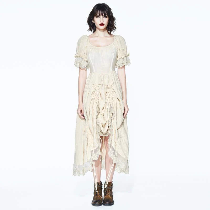 Abito a maniche corte Goth vintage da donna - immagine 2