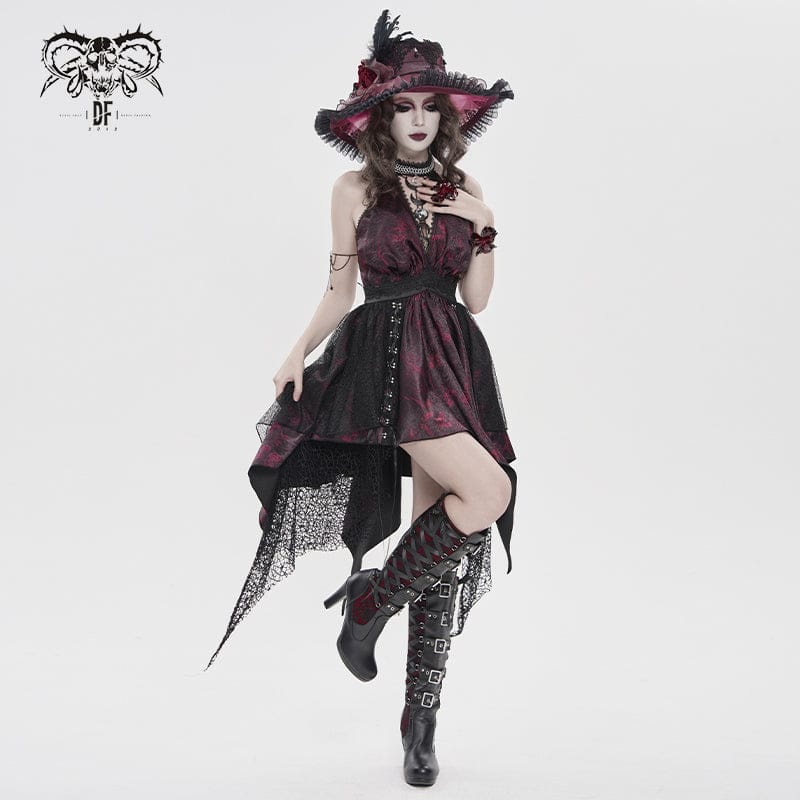 Abito da donna con scollo all'americana e nappe irregolari e profonde - immagine 3