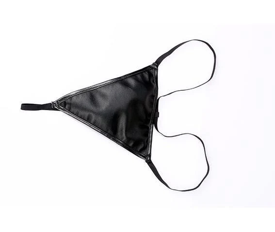 String G in corsetto con cerniera per donna in ecopelle Plus Size - immagine 8