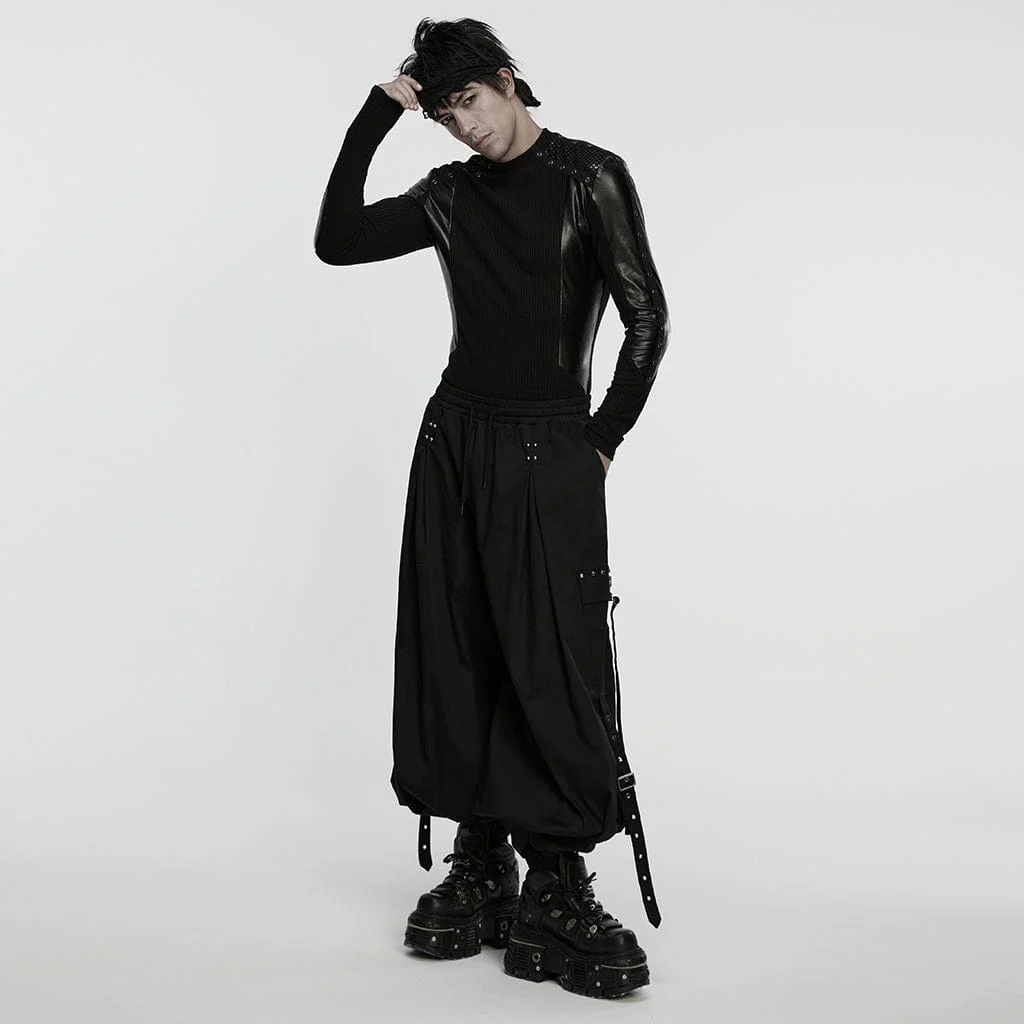 Maglietta a maniche lunghe da uomo con occhielli Cyberpunk Splice - immagine 5