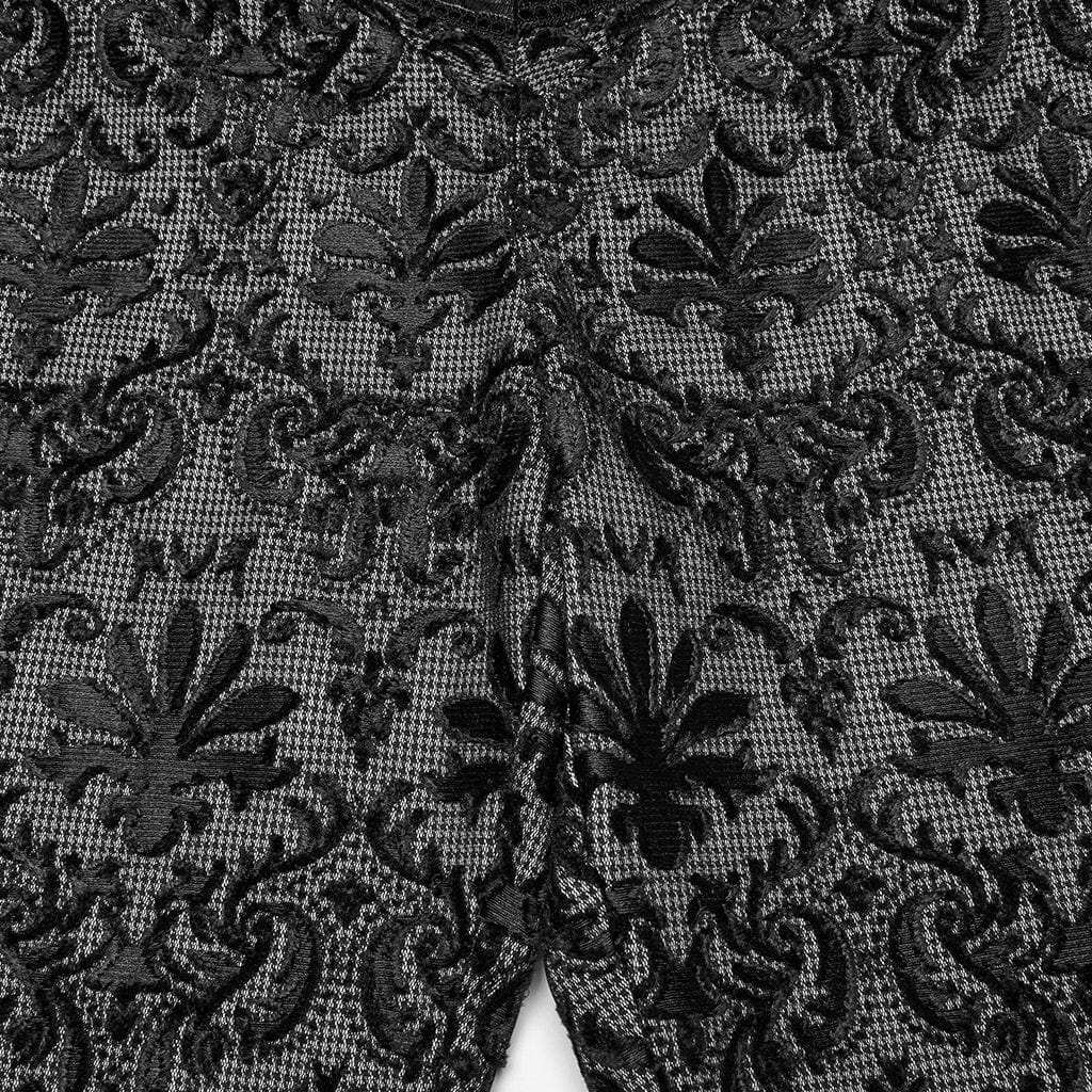 Pantaloni da uomo con fibbia ricamata floreale gotica - immagine 8