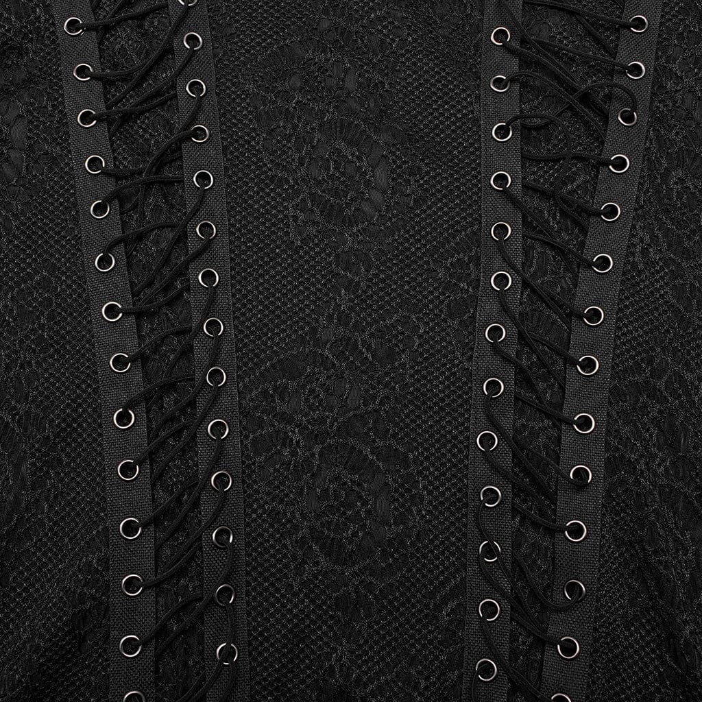 Camicia girocollo in maglia gotica da uomo - immagine 8