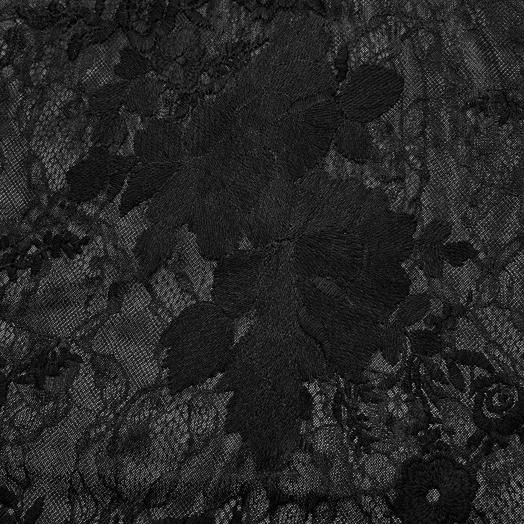 Camicia da uomo in pizzo arricciato con colletto rialzato gotico - immagine 9