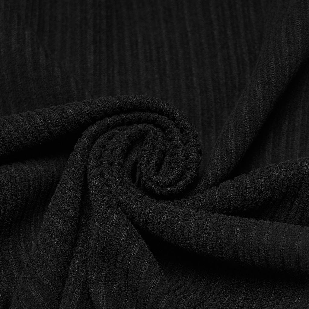 Top da uomo con cinturino e fibbia punk e colletto rialzato - immagine 9