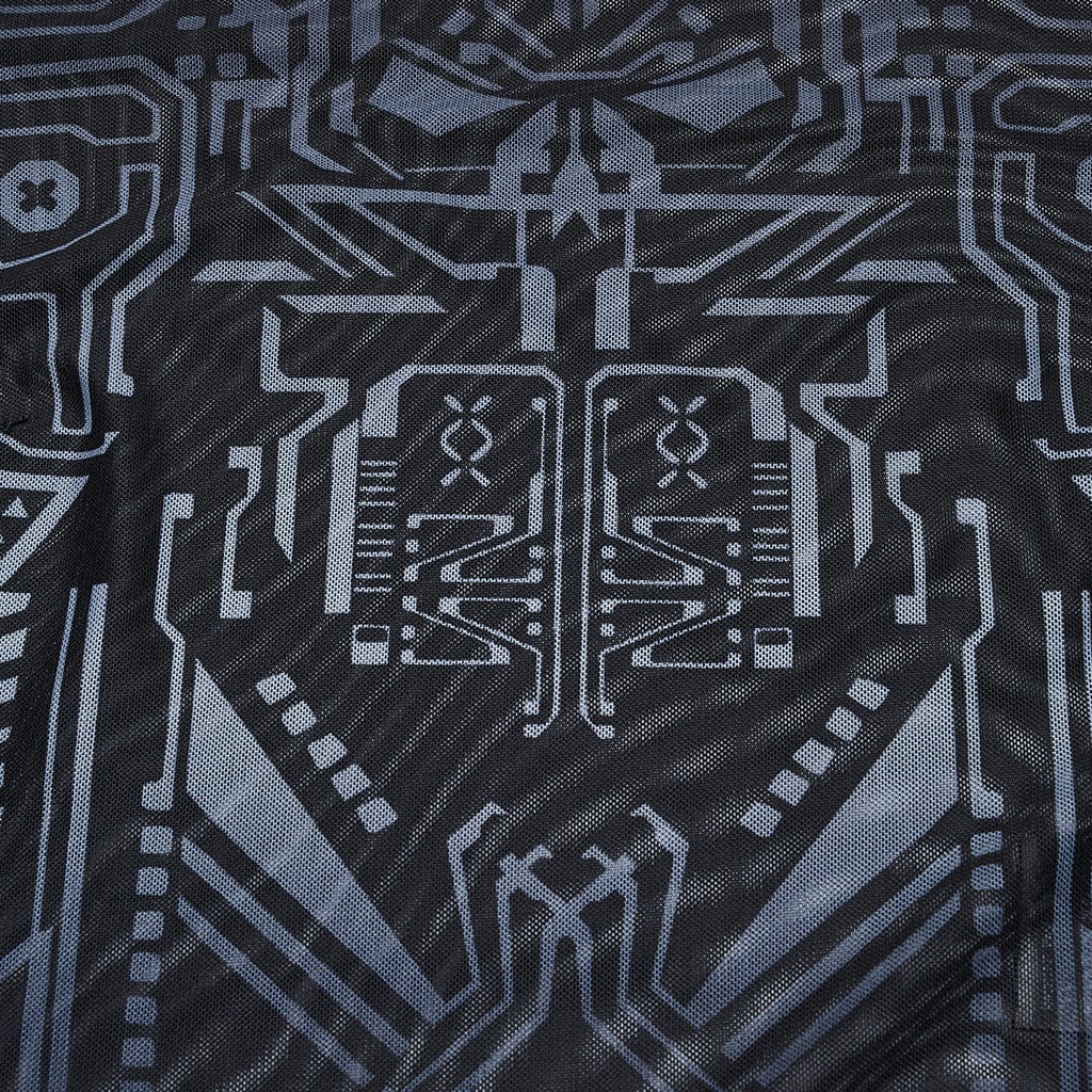 Camicia da donna in maglia stampata con gradiente cyberpunk - immagine 7