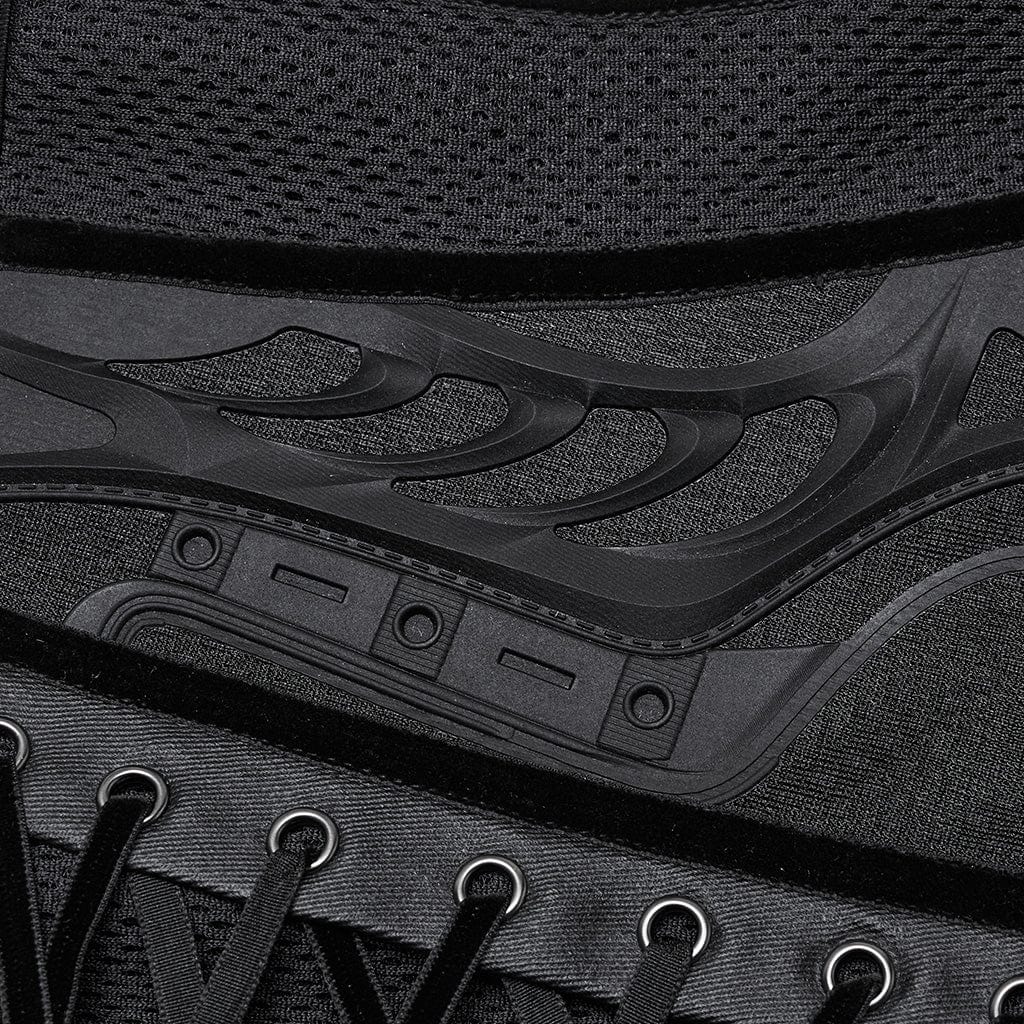 Corsetto sottoseno in rete con lacci cyberpunk da donna - immagine 8