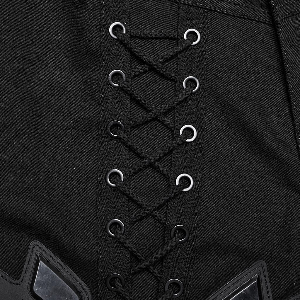 Leggings con tasche grandi e cinturino cyberpunk da donna - immagine 8