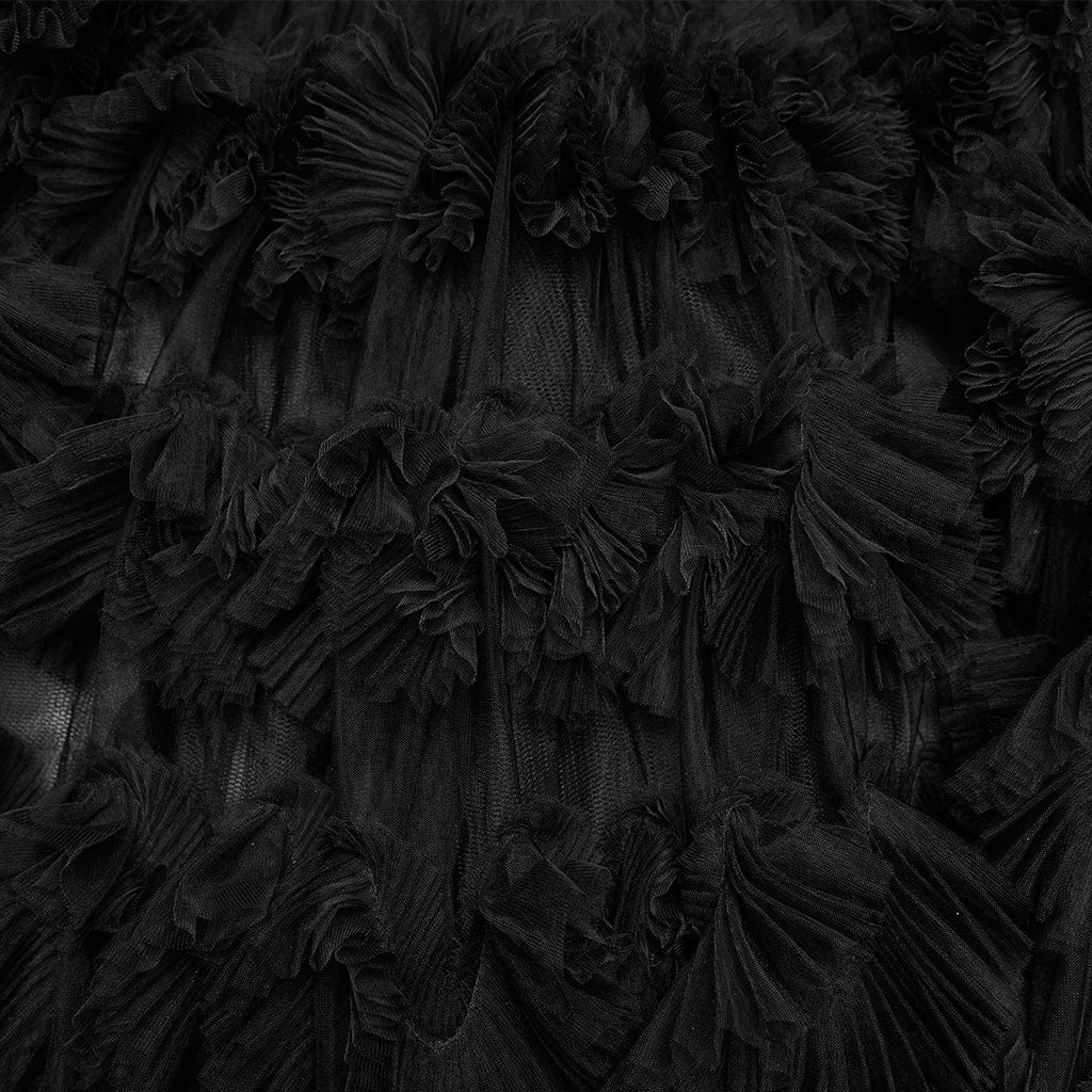 Gonna lunga multistrato con fibbia gotica da donna - immagine 9