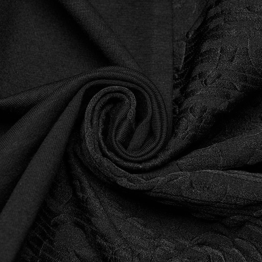 Abito da ballo da donna con colletto cheongsam gotico, ricamo floreale e abito da laurea - immagine 9