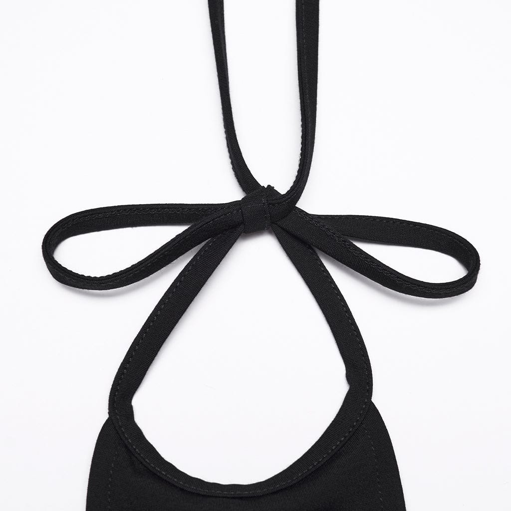 Abito lungo e corto da donna con scollo all'americana e croce gotica - immagine 7