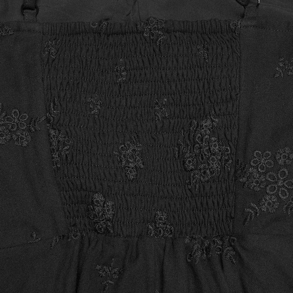Abito da laurea asimmetrico con ricami floreali gotici da donna - immagine 9