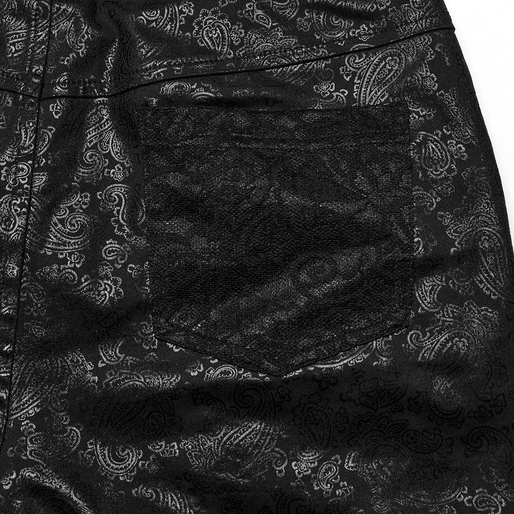 Leggings con lacci in pizzo gotico da donna - immagine 9