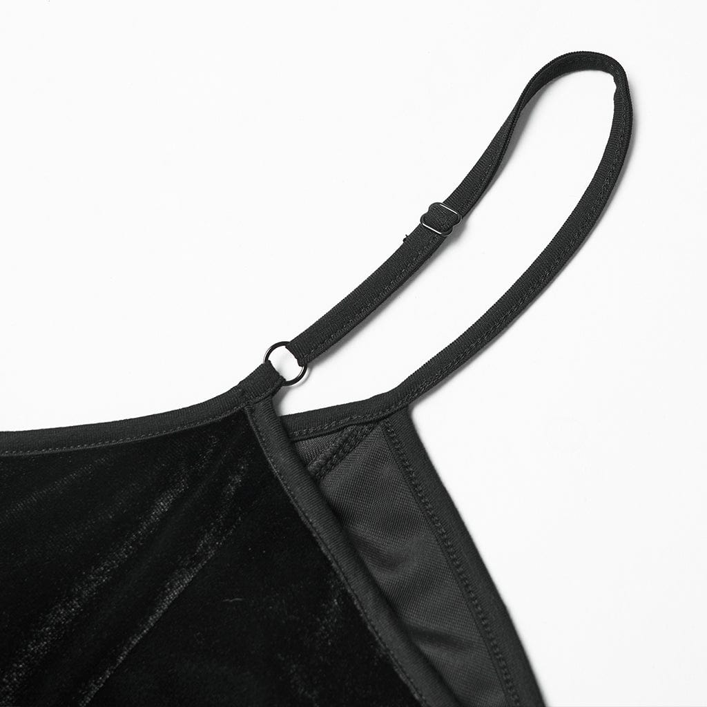 Abito sottoveste con lacci e giunture in pizzo gotico da donna - immagine 9