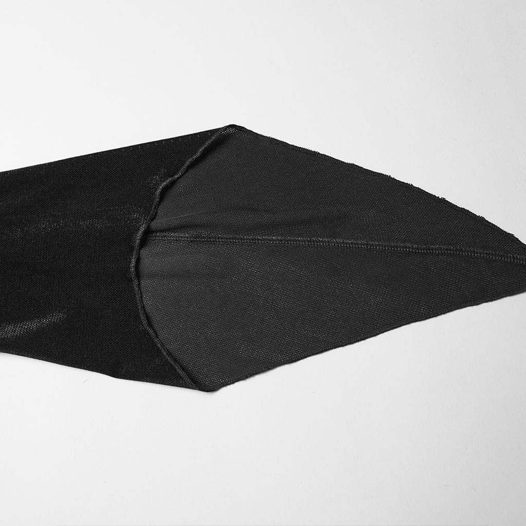 Abito da sposa da donna in stile gotico con cappuccio, maniche svasate, plissettate e lacci, nero - immagine 8