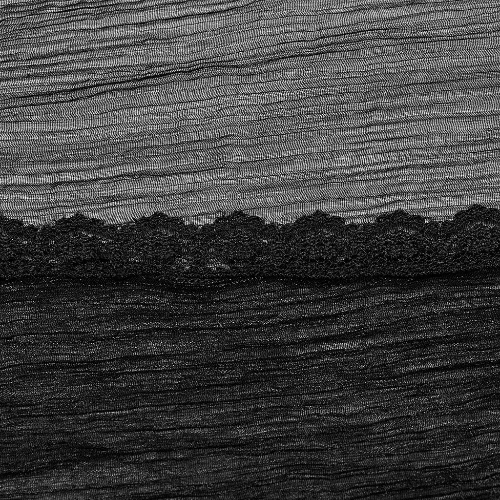 Cardigan da donna con maniche svasate e collo con risvolto gotico - immagine 9