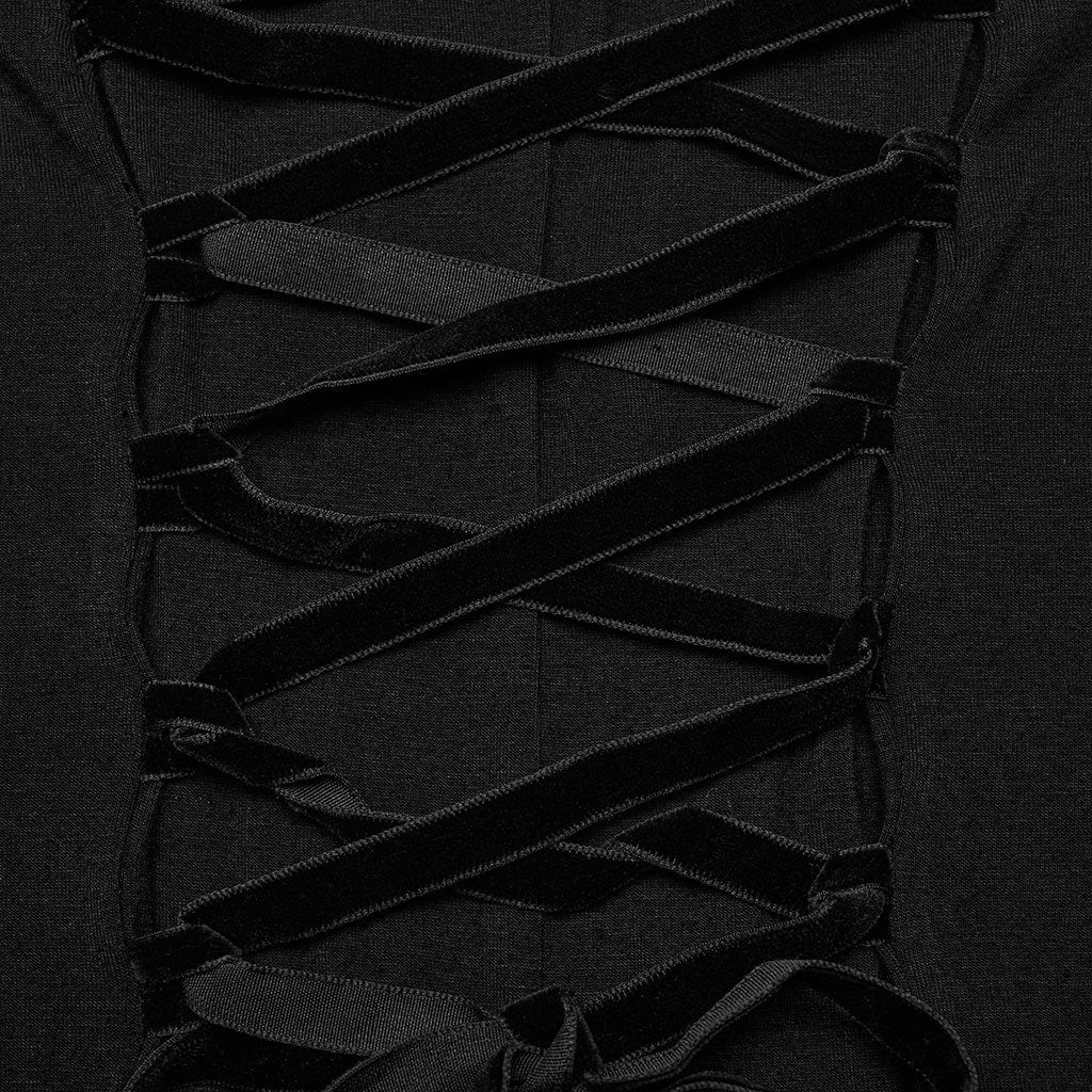 Abito da sposa da donna ricamato floreale con scollatura gotica - immagine 9