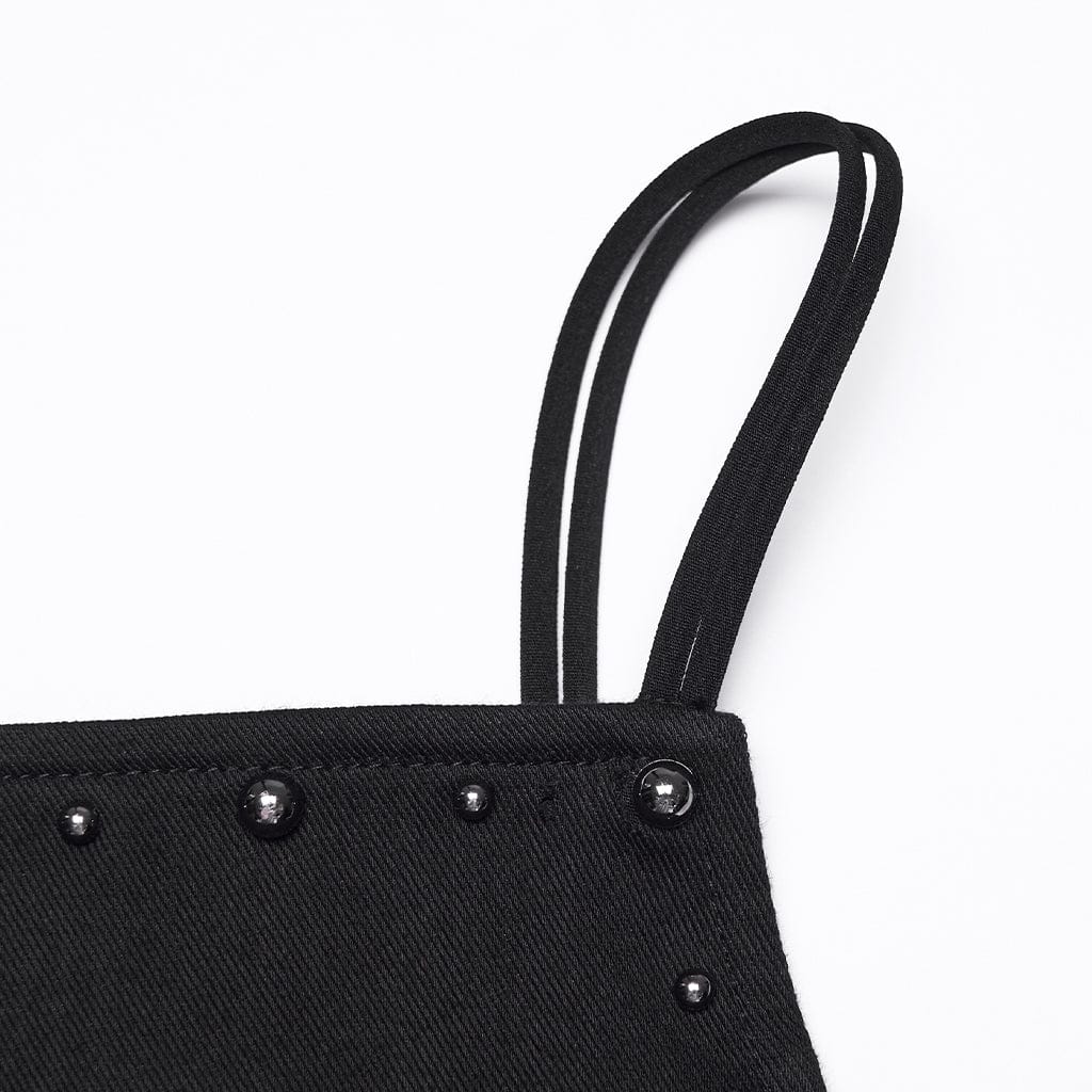 Abito da laurea con plissettatura e rivetti gotici da donna - immagine 8