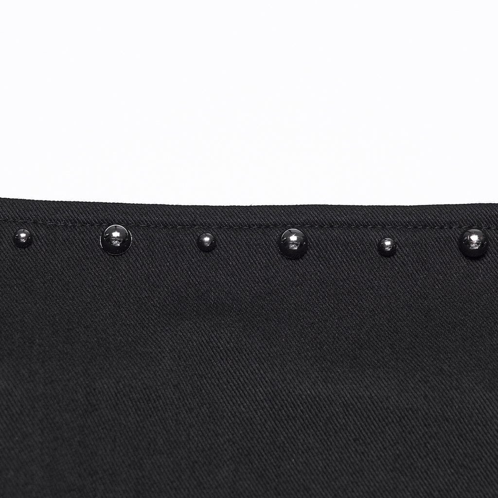 Abito da laurea con plissettatura e rivetti gotici da donna - immagine 7