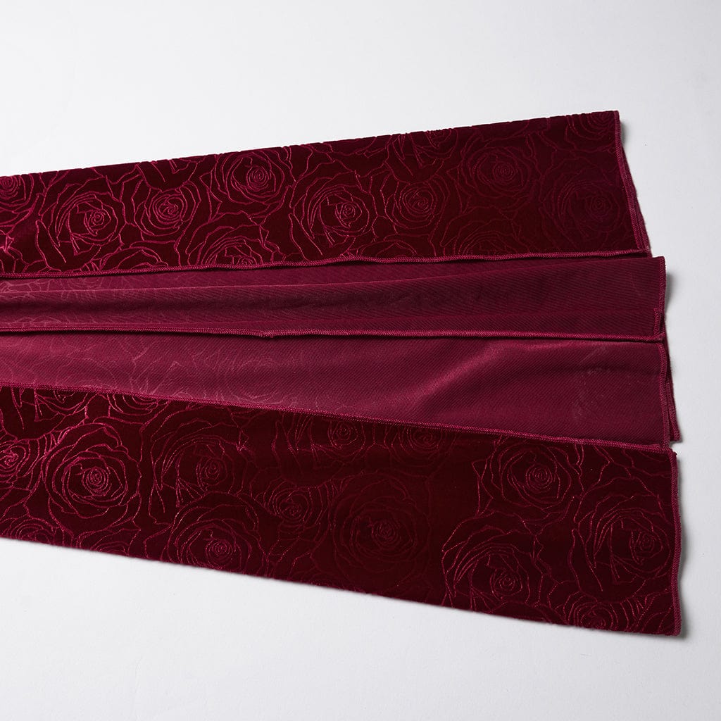 Abito da sposa da donna con maniche a campana, stampate e ritagliate, stile gotico, rosso - immagine 6