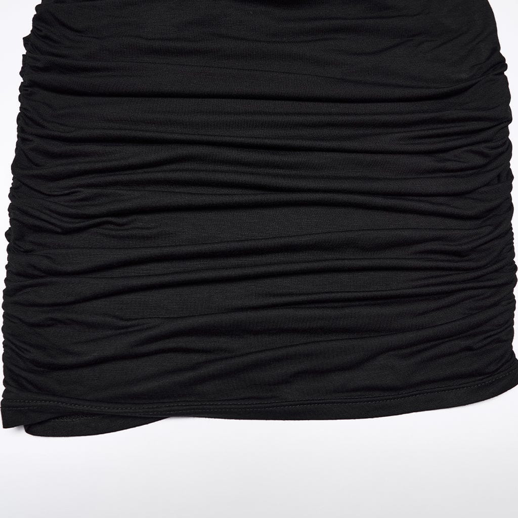 Abito da laurea con arricciature e ritagli in stile gotico da donna - immagine 9