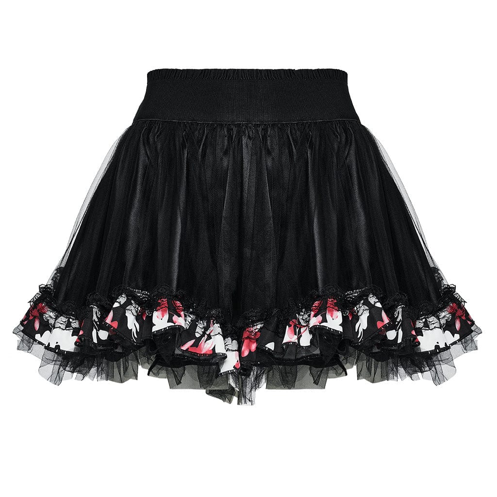Kimono da donna con stampa floreale Lolita con gonna - immagine 8