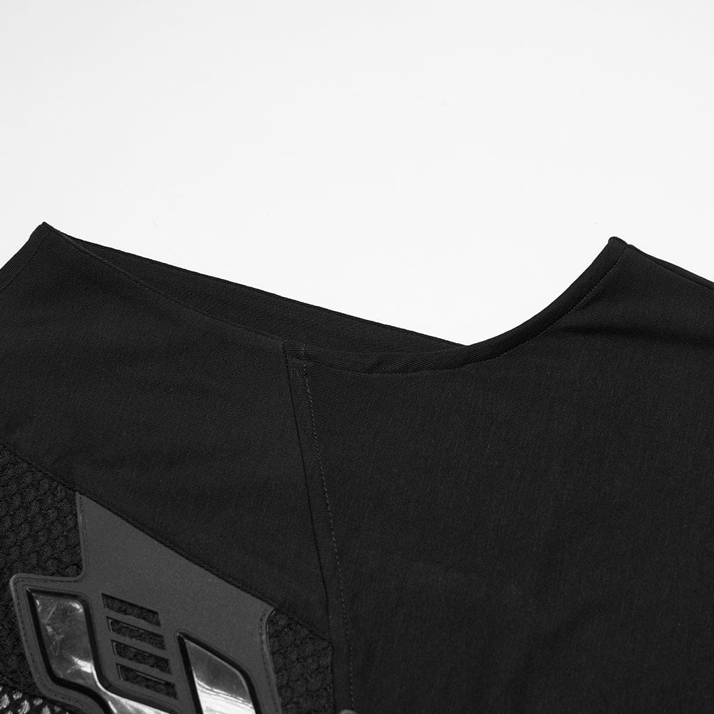 Canotta da donna in rete con scollo profondo cyberpunk taglie forti - immagine 9