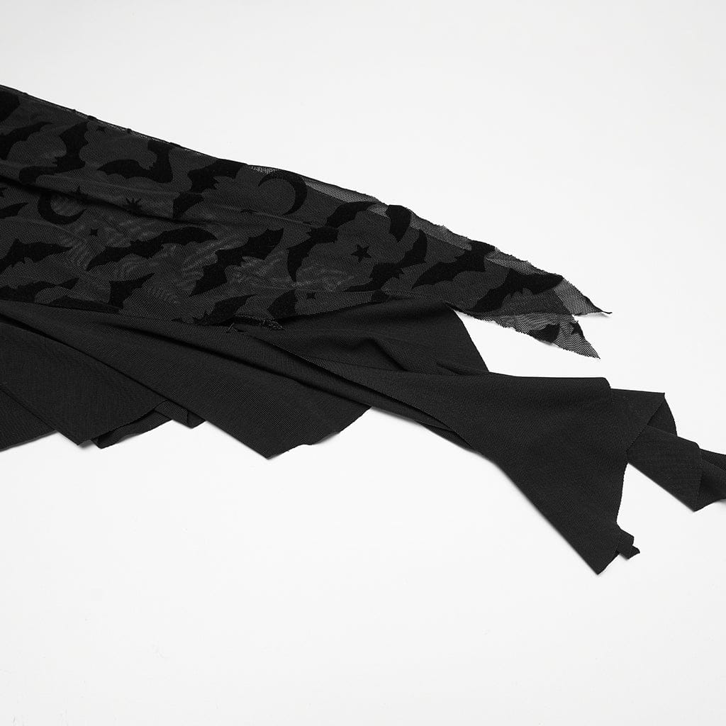 Abito da strega con volant e spalle scoperte, stile gotico, taglie forti, da donna - immagine 9