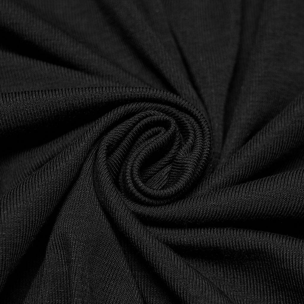 Camicia da donna in stile gotico con colletto rialzato e giunture in rete, taglie forti - immagine 7