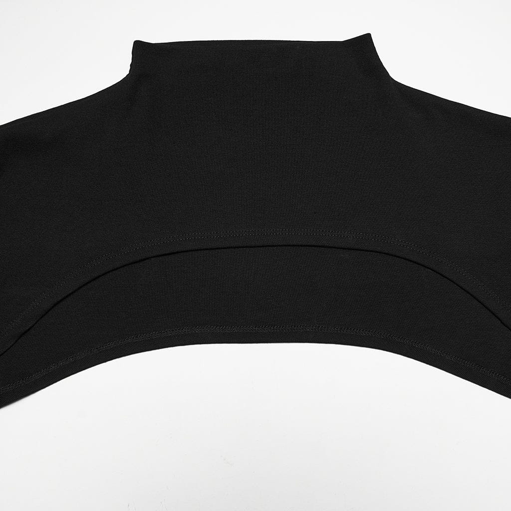 Mantella punk tinta unita taglie forti da donna - immagine 9