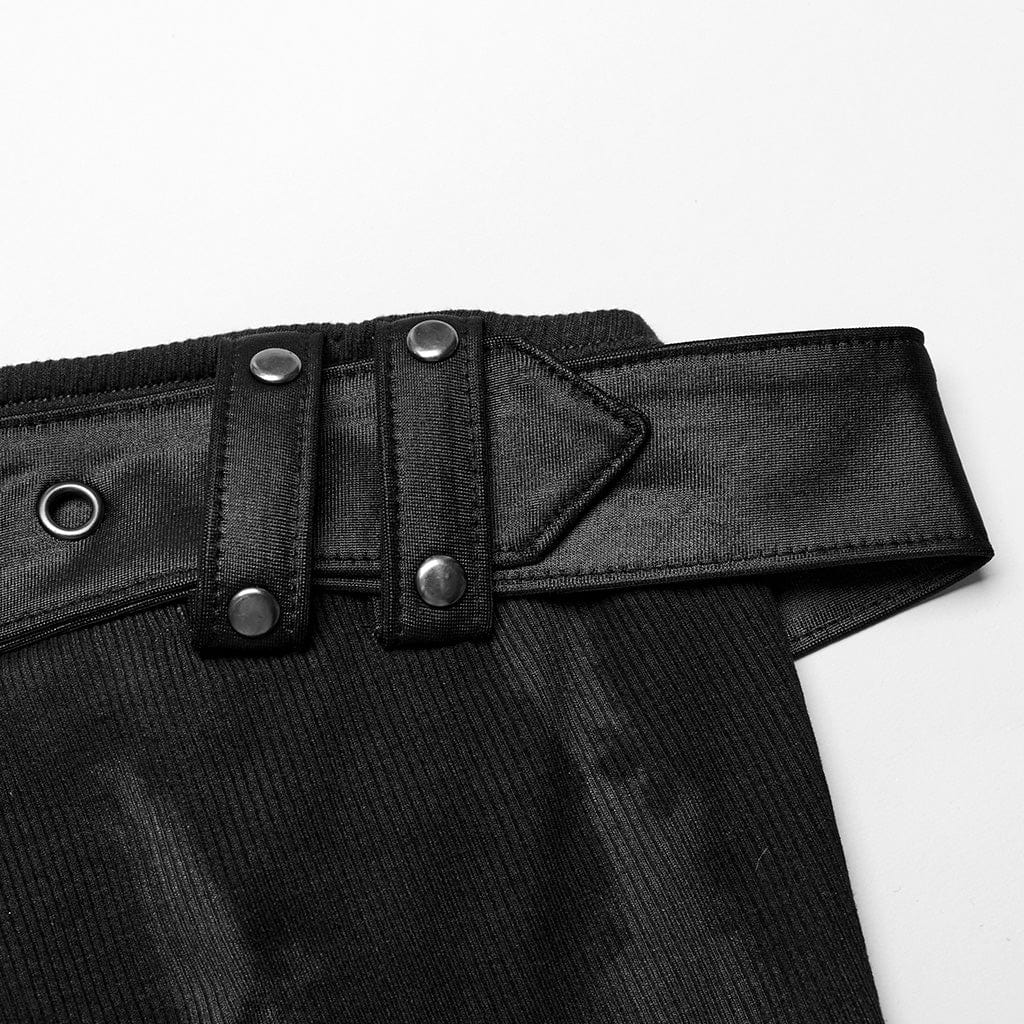 Bustino con occhielli e fibbia punk da donna - immagine 9