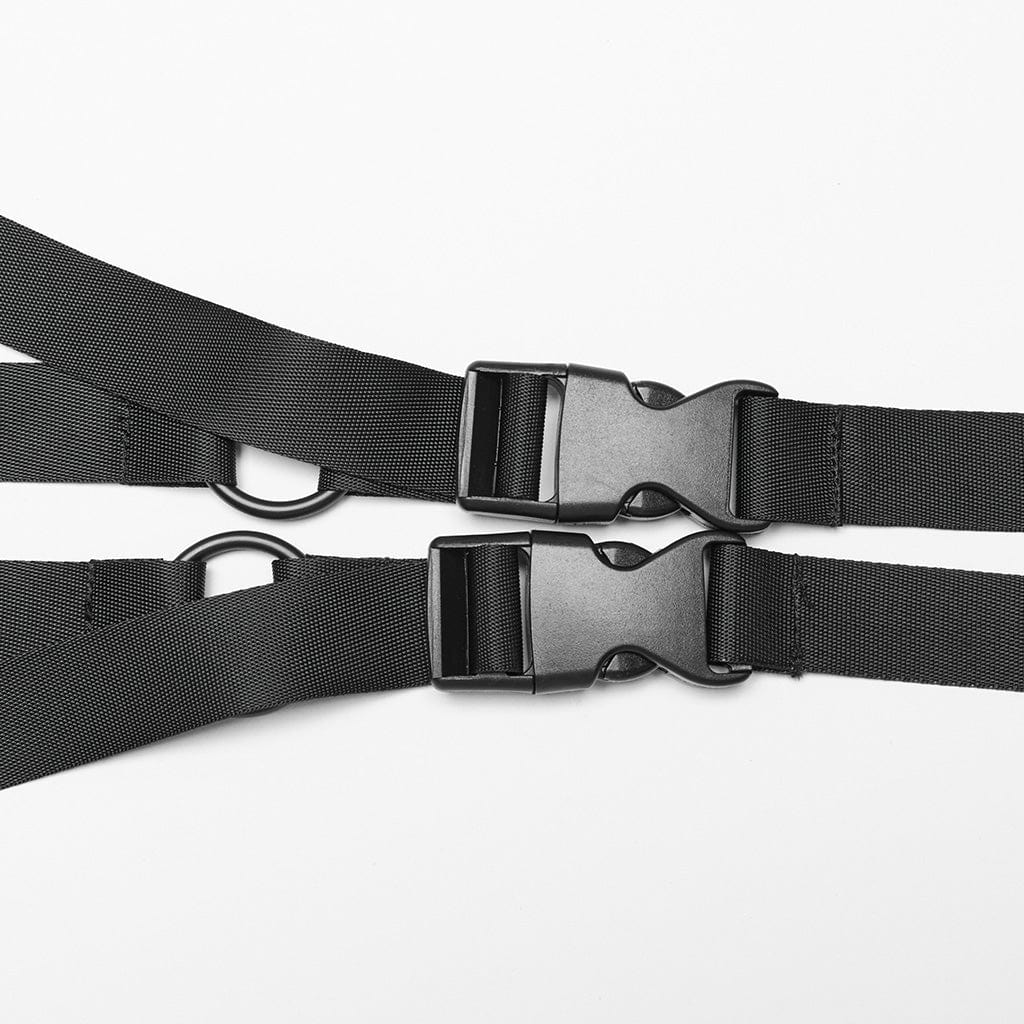 Abito da festival musicale in maglia a due pezzi con fibbia punk da donna - immagine 9