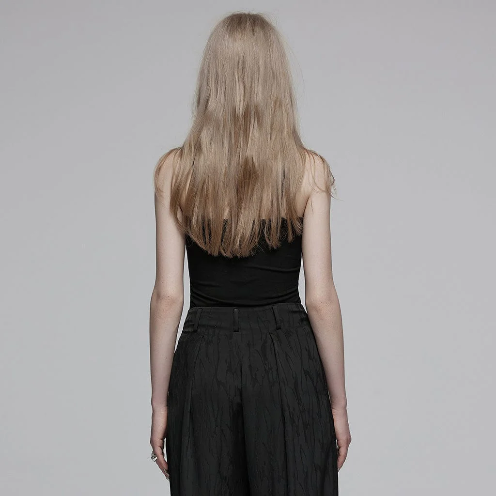 Canotta da donna con scollo all'americana e taglio punk - immagine 4