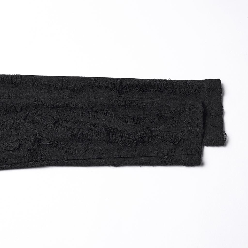 Maglietta da donna con arricciature, strappi e ritagli punk - immagine 9