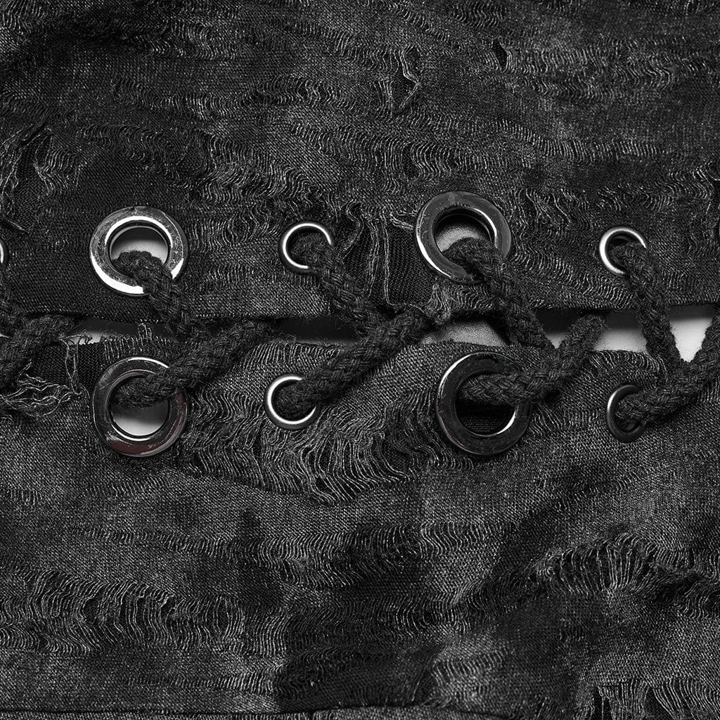 Gilet da donna con cinturino allacciato e fibbia punk - immagine 8