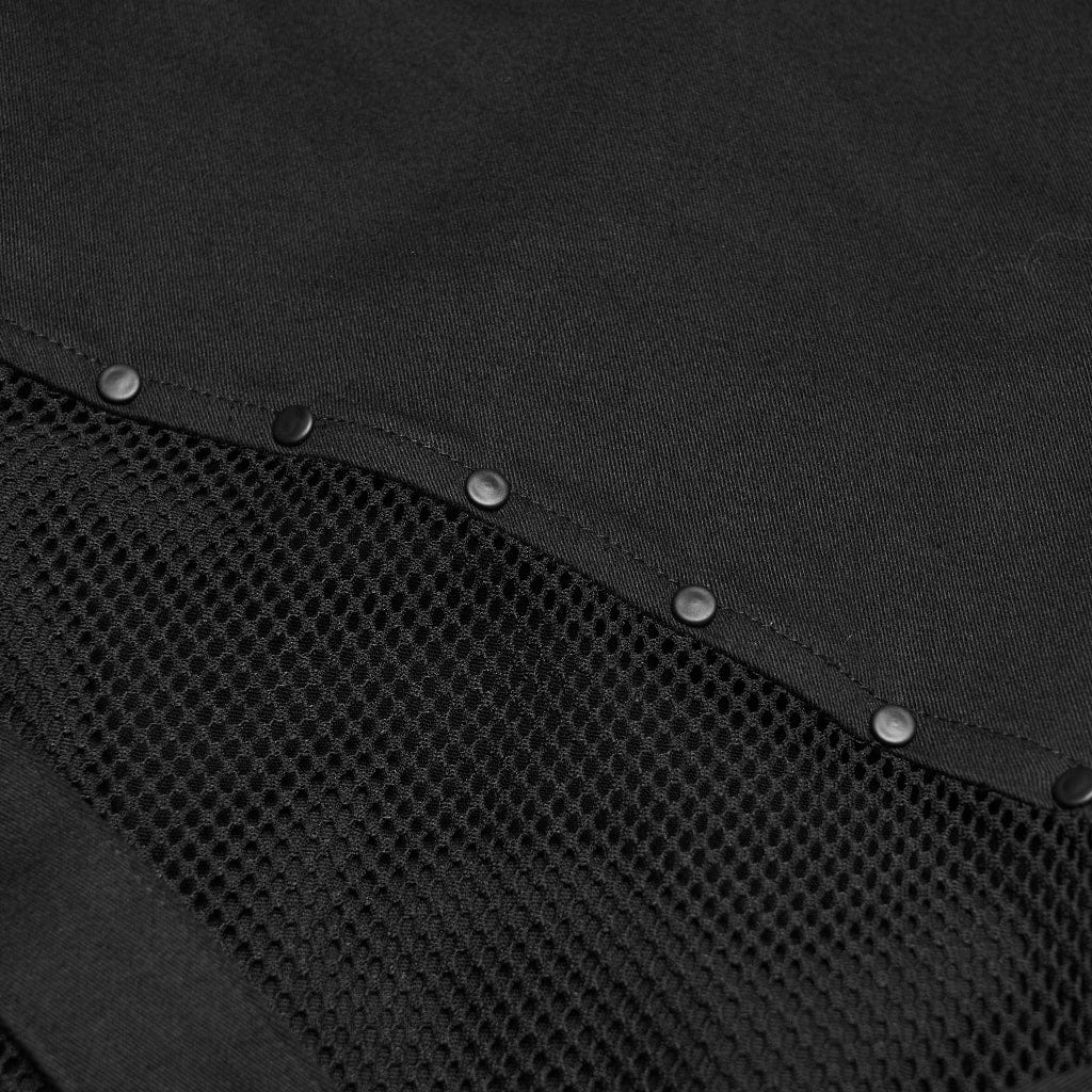 Pantaloni svasati in rete punk da donna - immagine 7