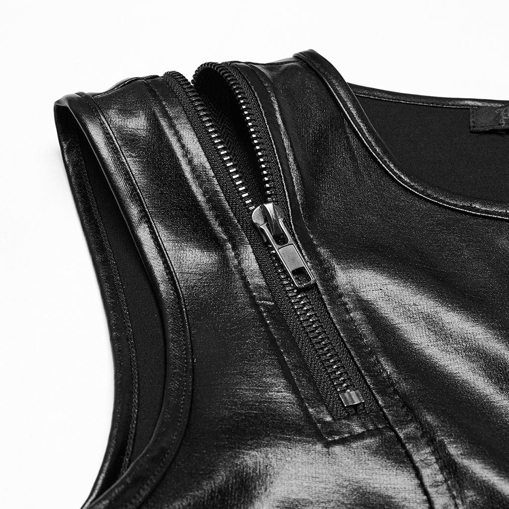 Abito da donna con lacci e spacco punk - immagine 8