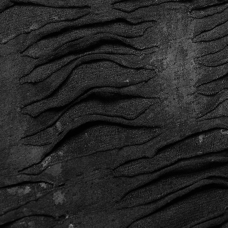 T-shirt con cappuccio punk strappata da donna - immagine 7