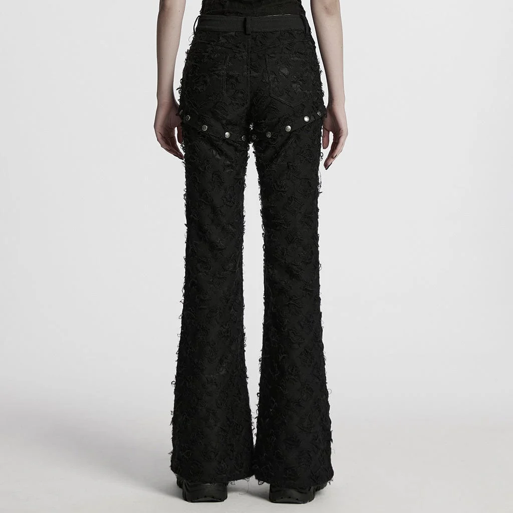 Pantaloni punk strappati e staccabili da donna - immagine 4