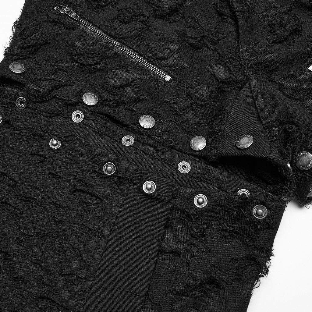 Pantaloni punk strappati e staccabili da donna - immagine 7