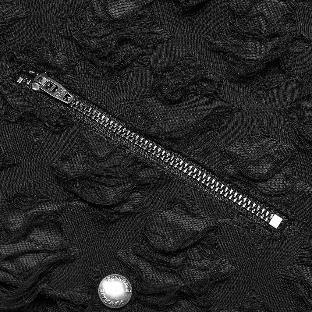 Pantaloni punk strappati e staccabili da donna - immagine 8